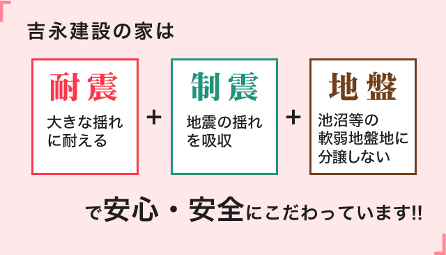 安心・安全にこだわっています!!