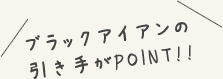 ブラックアイアンの引き手がPOINT!