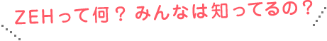 ZEHって何？みんなは知ってるの？